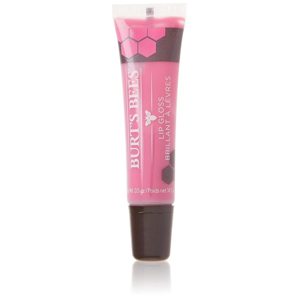 Burt's Bees Moisturizing Lip Gloss Punch of Pink 0.5 oz Lot of 3 100% Natural